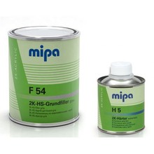 MIPA, Грунт акриловый F54 2K-HS-Grundfiller с отв., 1 л + 0,25 л