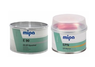 MIPA, Шпатлевка E90 2K-EP-Spachtel+EPN EP-Härter normal, 1 кг+ 0,5 кг